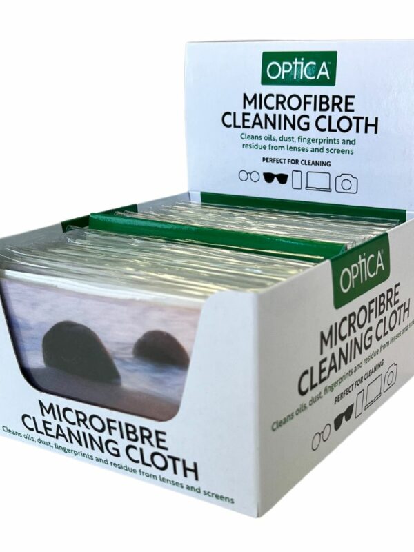 Optica Microfibre Eyewear Cleaning Cloths - KIWIANA Design Series (Box of 20)