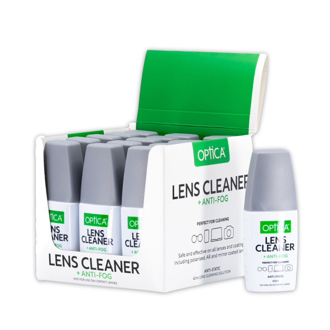 42ml Optica Lens Cleaning Solution (15pc Counter Stand)