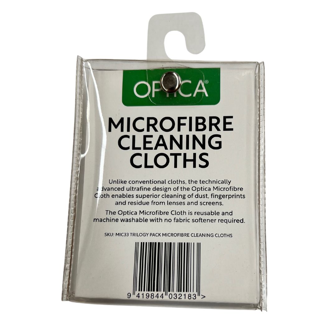 Optica 3-Pack Microfibre Cloths (In PVC Wallets) - Image 5