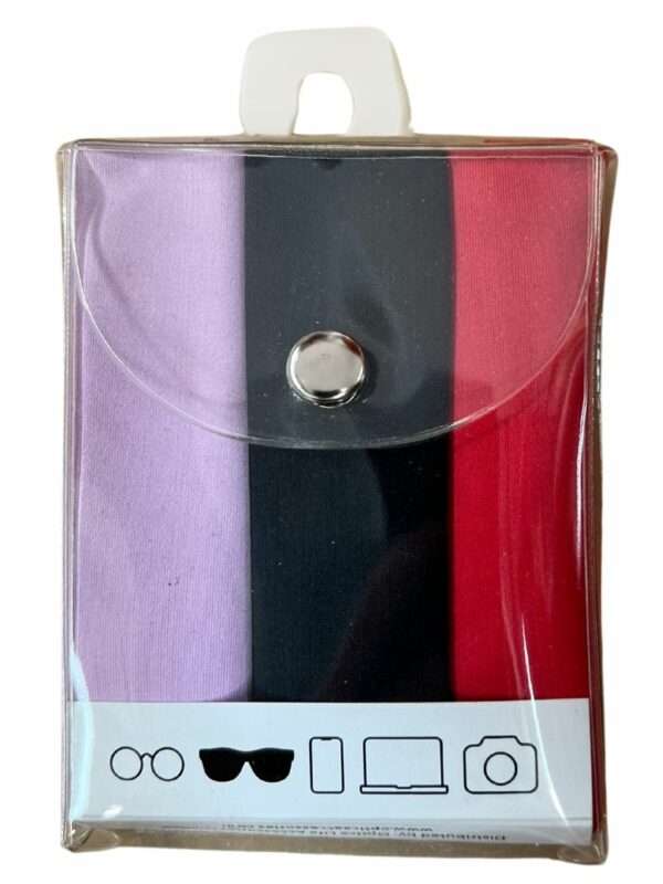 Optica 3-Pack Microfibre Cloths (In PVC Wallets)