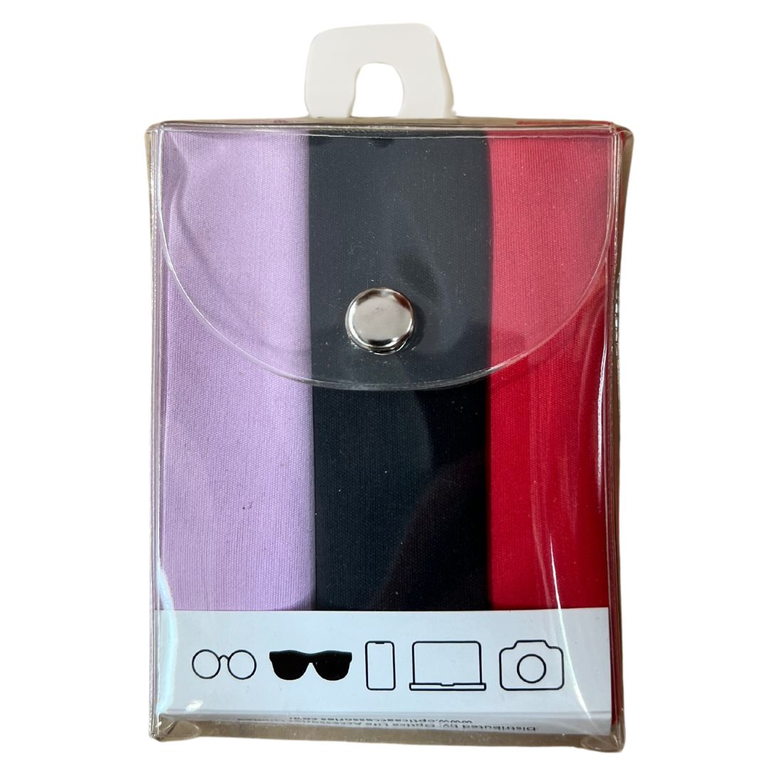 Optica 3-Pack Microfibre Cloths (In PVC Wallets)