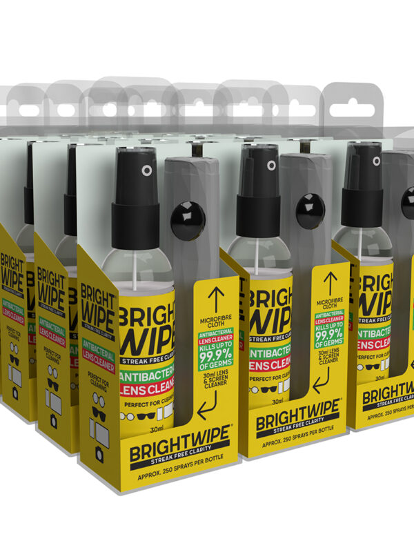 BRIGHTWIPE Antibacterial Lens Care Kit 30ml (12pk)