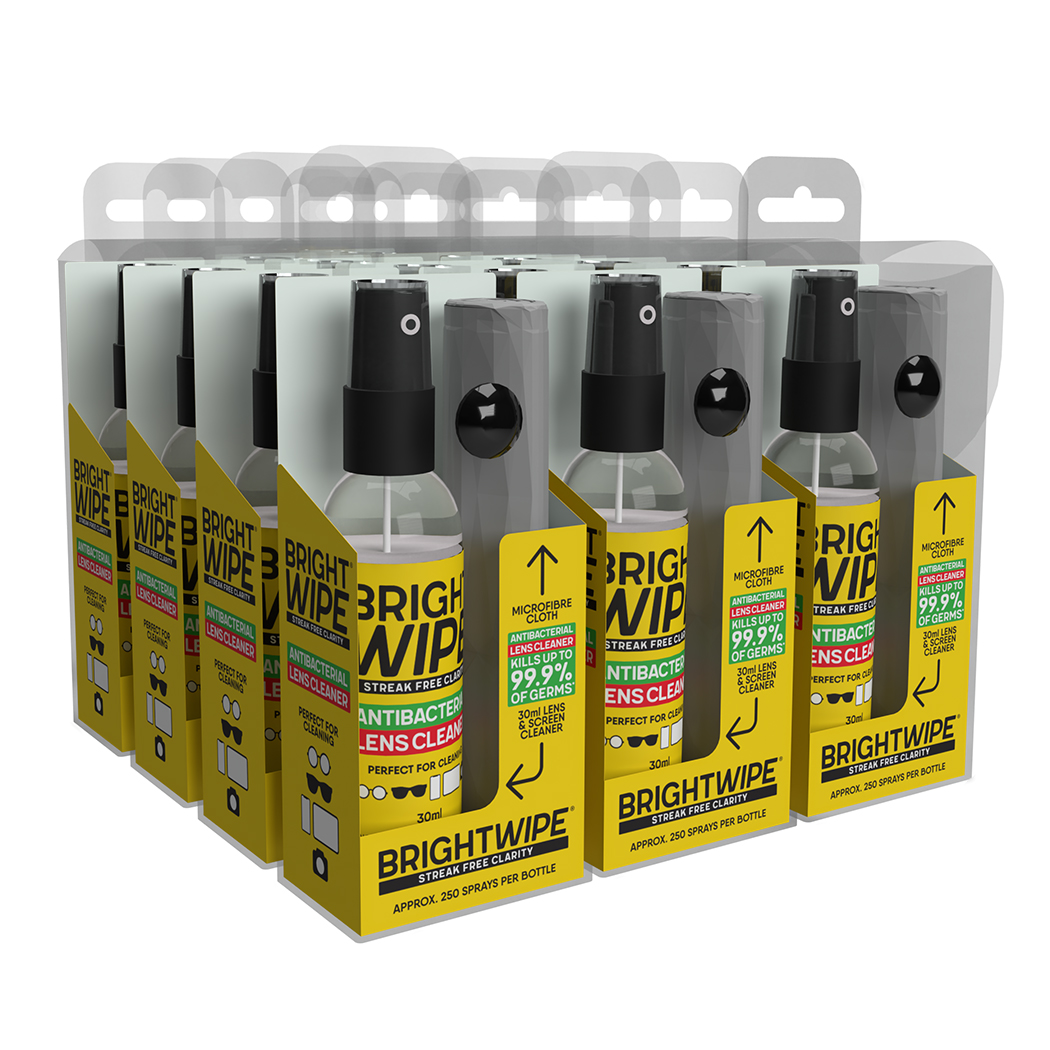 BRIGHTWIPE Antibacterial Lens Care Kit 30ml (12pk)
