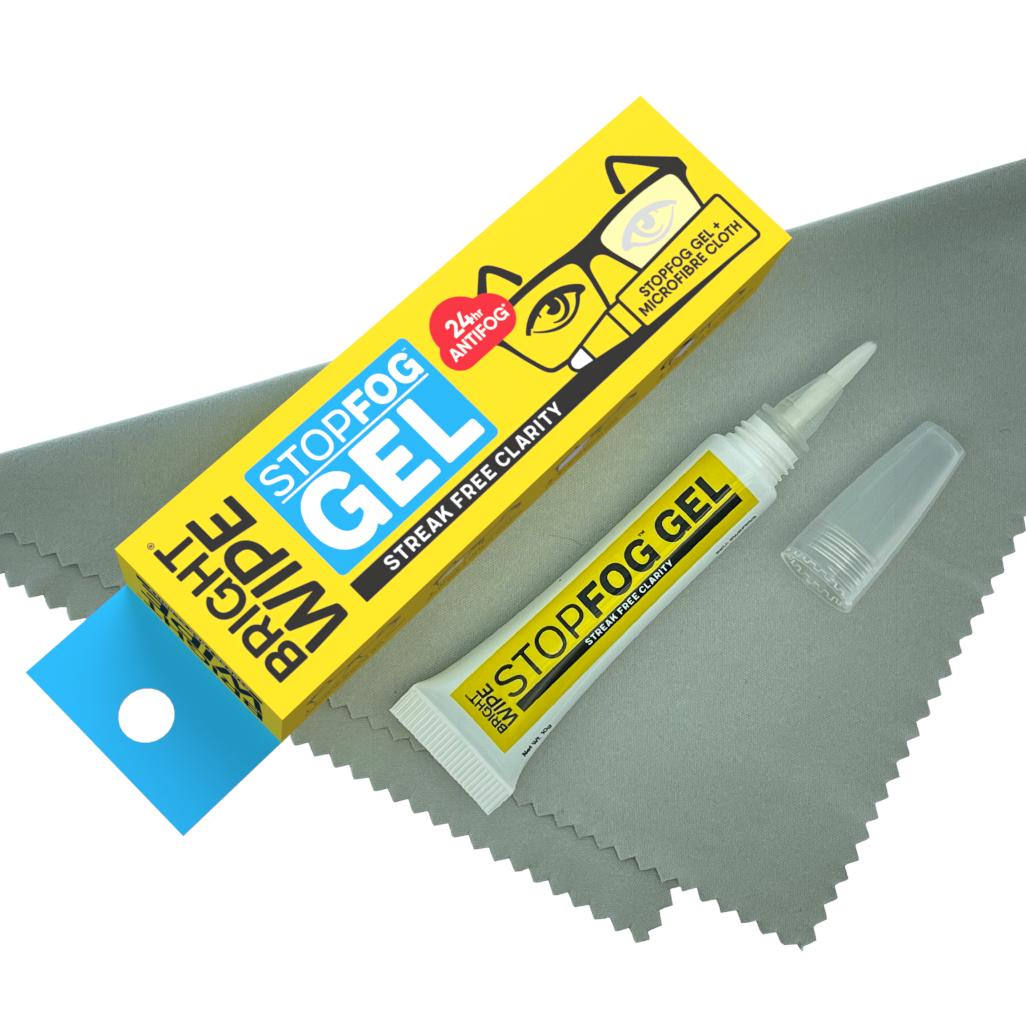 BRIGHTWIPE Antifog 20pcs Antifog Wipes + 10g StopFog Gel Bundle - Image 2