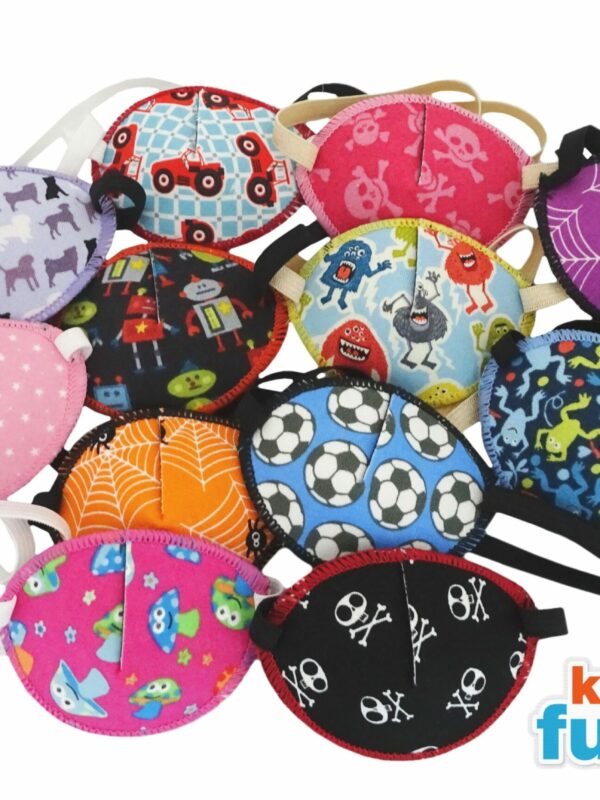 Junior eye patch with elastic head band