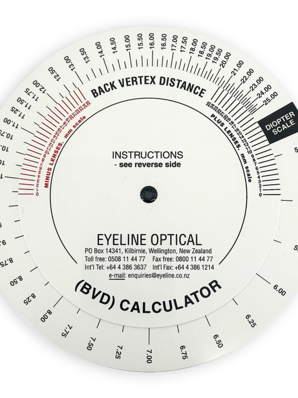 Back Vertex Distance (BVD) Calculator