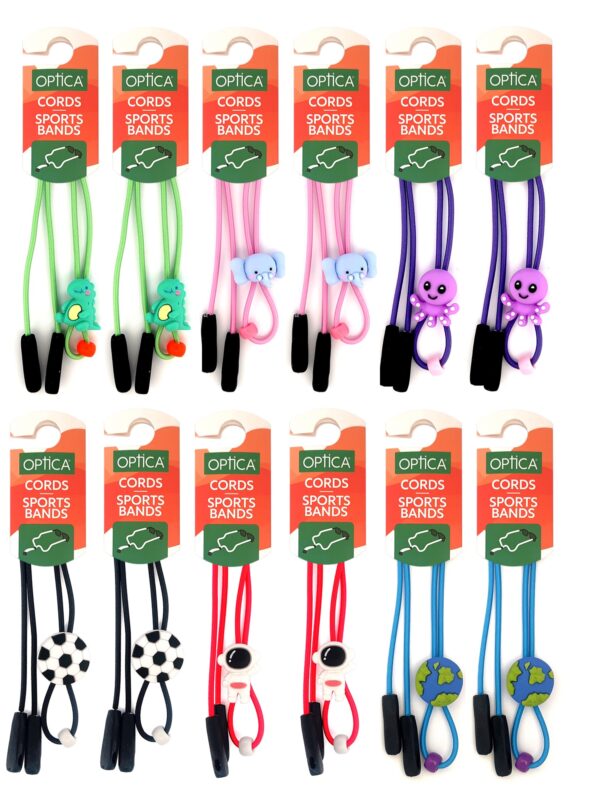 OPTICA Kids Toggle Cord Assorted Colours (12 Pack)