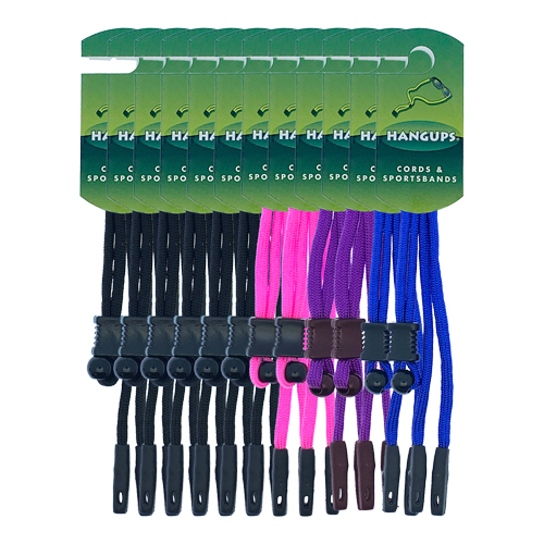 Eyewear Cords - Youth Toggle Cords - 12 Pack - Assorted Colours