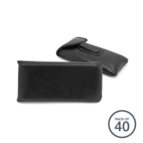Hard 3/4 Pocket Clip Case (Black) - 40 Pack