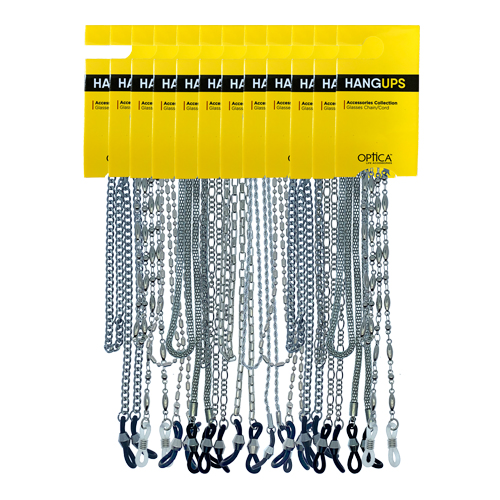 Metal Silver Chains - 12 Pack - Assorted