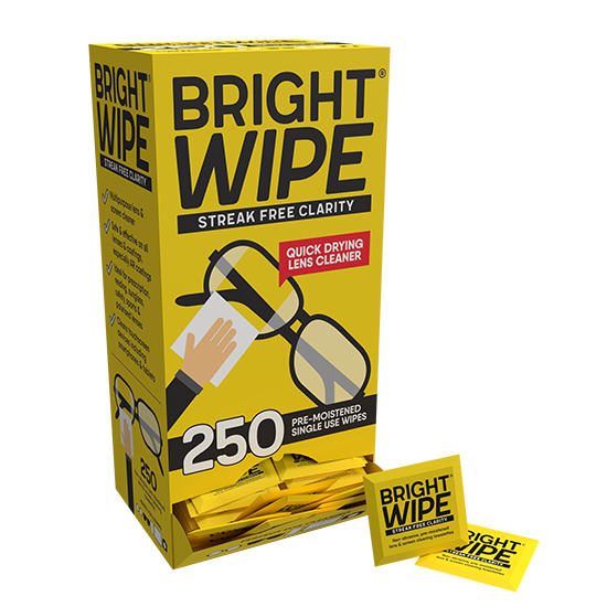 Brightwipe - Lens Cleaning Wipes (250pc Dispensing Box)
