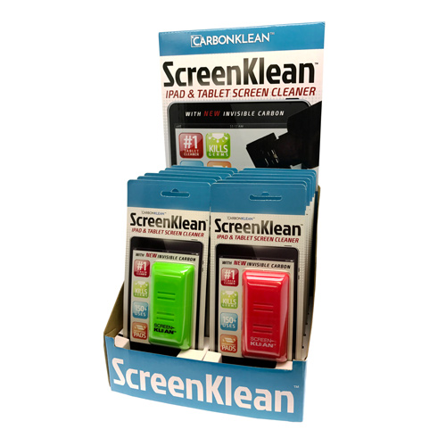 ScreenKlean Tablet & Smartphone Screen Cleaner (12pc Assorted Counter Stand)