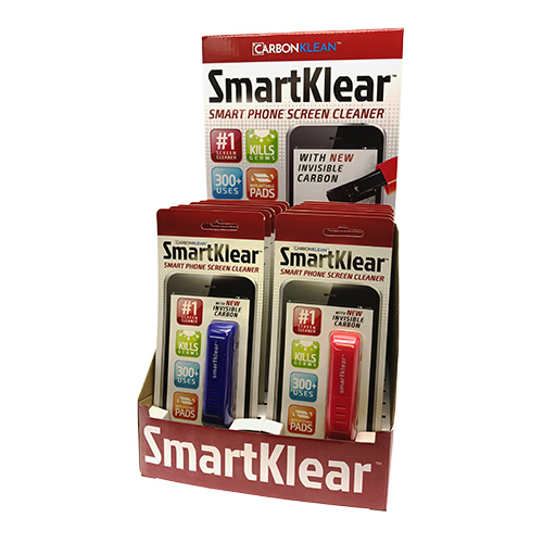 SmartKlear Smartphone Screen Cleaner (12pc Assorted Counter Stand)
