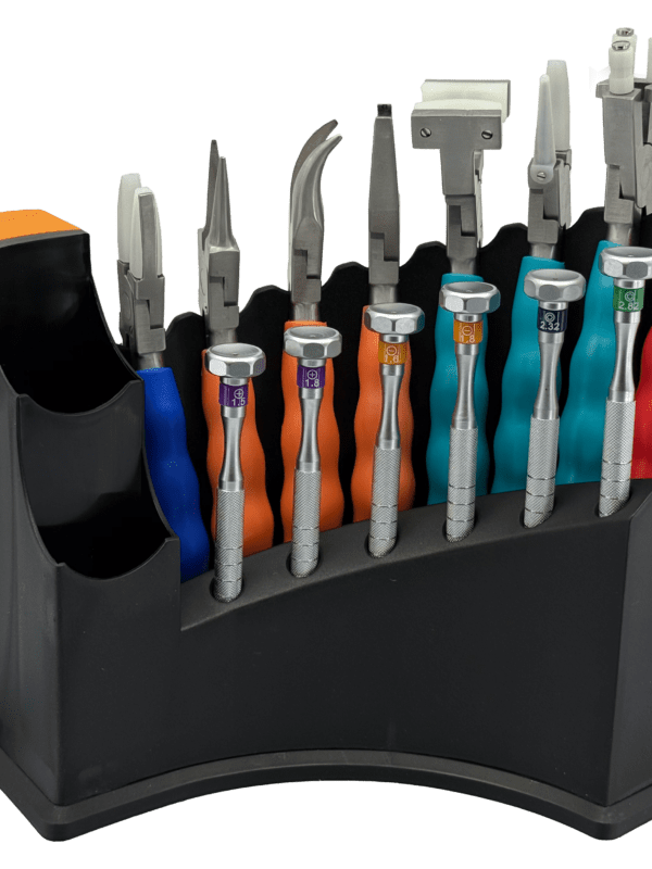 Optical Tool Stand – Complete with Precision Screwdrivers & Pliers